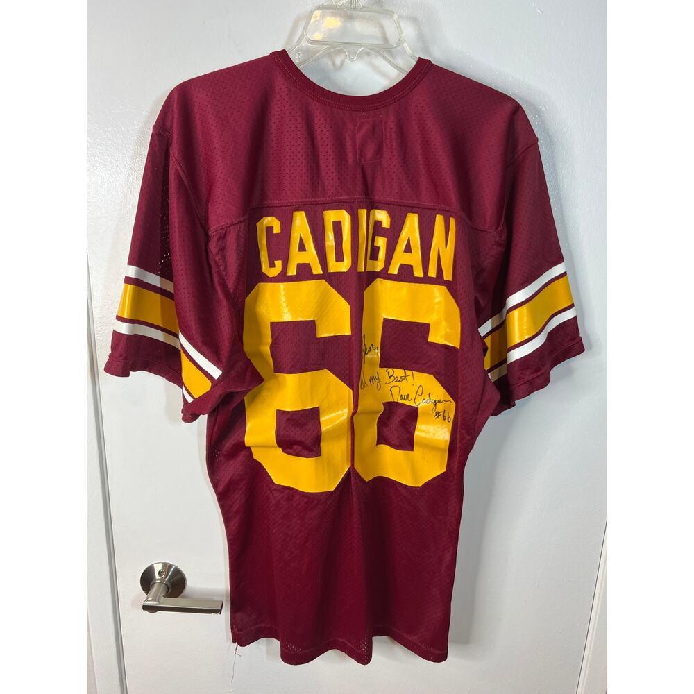 Dave Cadigan USC Trojans Signed Jersey #66 Vintage 80's Goodman & Sons ~ Size M